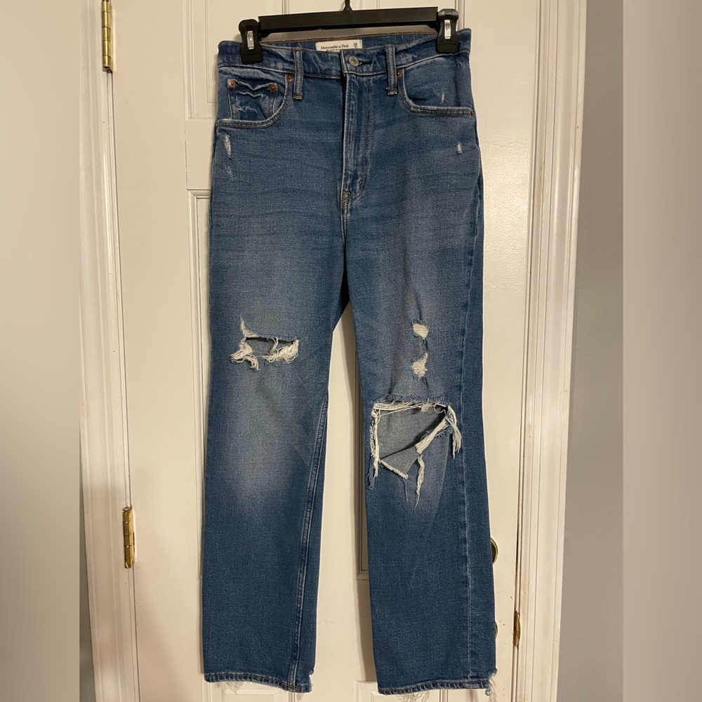 Abercrombie & Fitch - The Ankle Straight Ultra High Rise Denim Jeans Size 26/2R